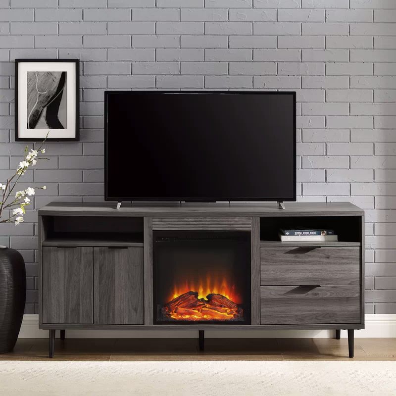 Eglinton Tv Stand For Tvs Up To 65" With Fireplace Throughout Chicago Tv Stands For Tvs Up To 70" With Fireplace Included (Gallery 6 of 20)