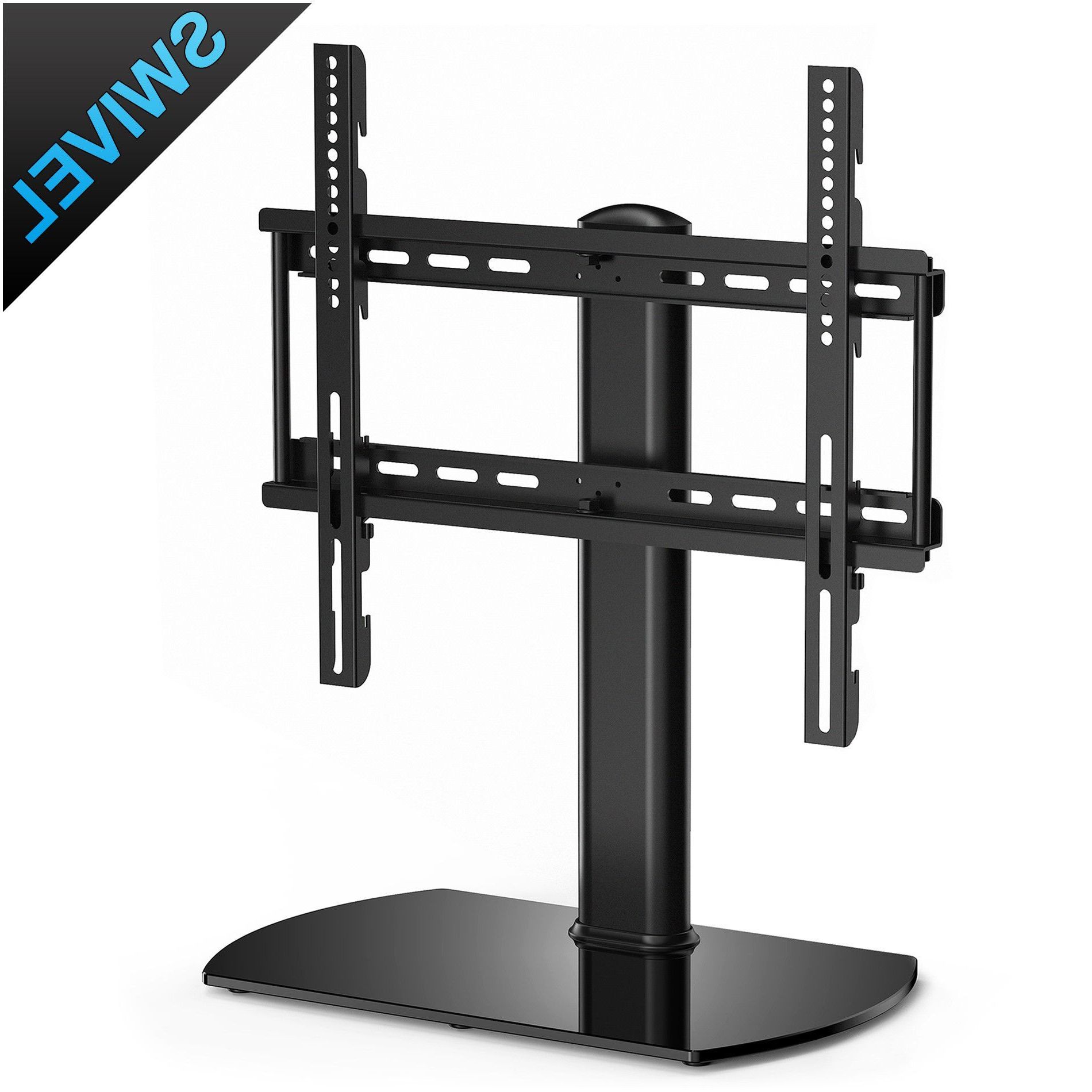 Fitueyes Universal Tabletop Tv Stand Pedestal Base Wall Within Modern Black Universal Tabletop Tv Stands (Gallery 3 of 20)