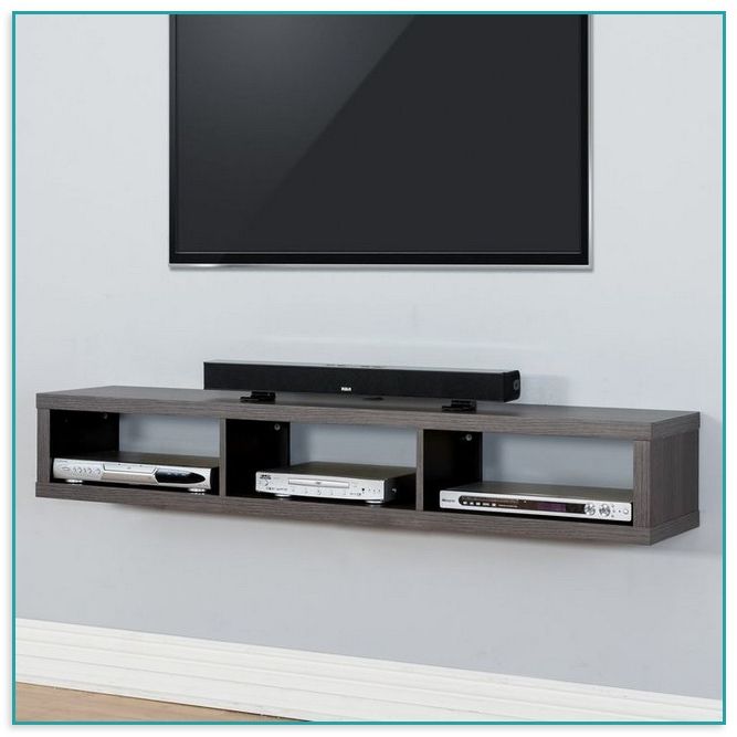 Floating Shelves Under Wall Mounted Tv | Home Improvement Throughout Floating Tv Shelf Wall Mounted Storage Shelf Modern Tv Stands (Gallery 12 of 20)