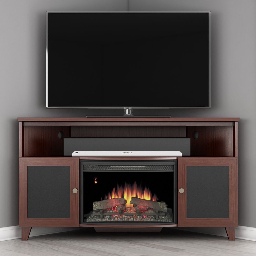 Furnitech Ft61sccfb Shaker Corner Tv Stand Console With With Wolla Tv Stands For Tvs Up To 65" (View 4 of 20)
