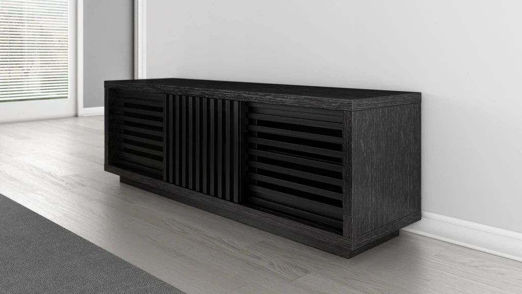Furnitech Ft64wseb Contemporary Rustic Tv Stand Media Regarding Petter Tv Media Stands (Gallery 16 of 20)