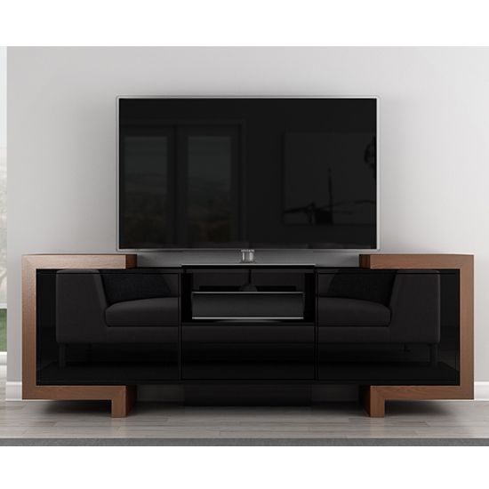 Furnitech Ft75fa – Contemporary Tv Stand Media Console Up With Regard To Petter Tv Media Stands (Gallery 18 of 20)