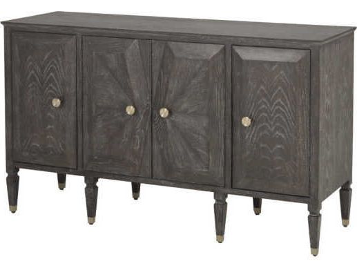 Gabby Home Dark Gray Cerused Oak / Stainless Gold Metal Tv Regarding Lucy Cane Grey Wide Tv Stands (View 2 of 20)