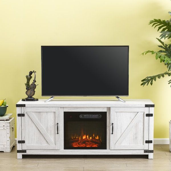 Gracie Oaks Eakly Tv Stand For Tvs Up To 65" With Electric With Regard To Caleah Tv Stands For Tvs Up To 65&quot; (View 16 of 20)