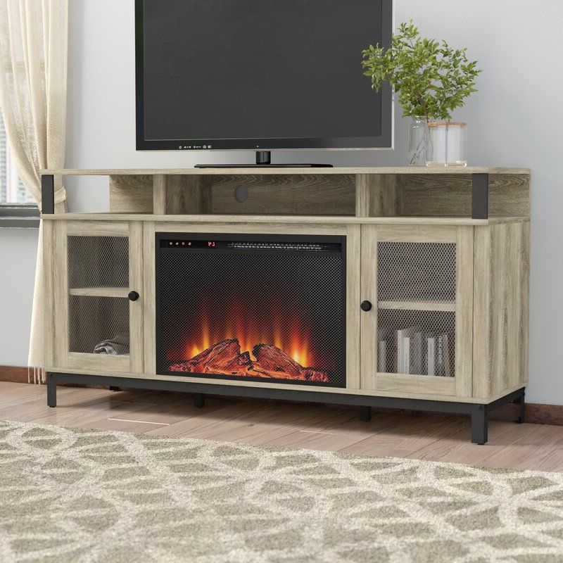 Gracie Oaks Mastrangelo Tv Stand For Tvs Up To 65" With Throughout Neilsen Tv Stands For Tvs Up To 50&quot; With Fireplace Included (View 2 of 20)