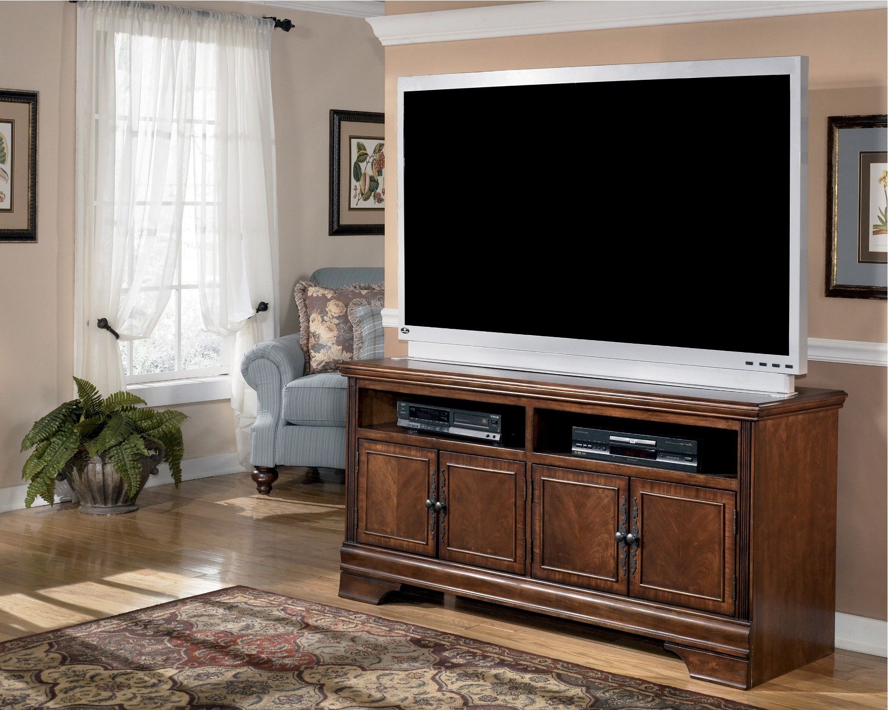 Hamlyn 60 Inch Tv Stand From Ashley (w527 38) | Coleman Intended For Evelynn Tv Stands For Tvs Up To 60" (View 12 of 20)