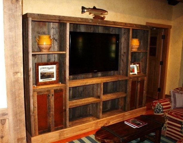 Hand Made Reclaimed Lumber Entertainment Centertom's In Entertainment Center Tv Stands Reclaimed Barnwood (View 16 of 20)