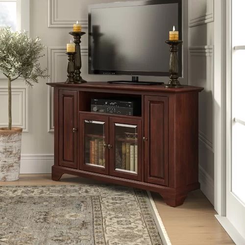 Hedon Corner Tv Stand For Tvs Up To 52 | Tv Stand Decor With Bromley Blue Wide Tv Stands (View 16 of 20)