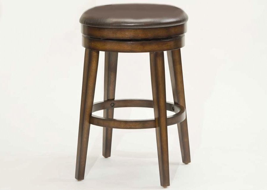 Hillsdale Beechland Backless Swivel Bar Stool In Rustic Oak Inside Hanna Oyster Wide Tv Stands (View 16 of 20)