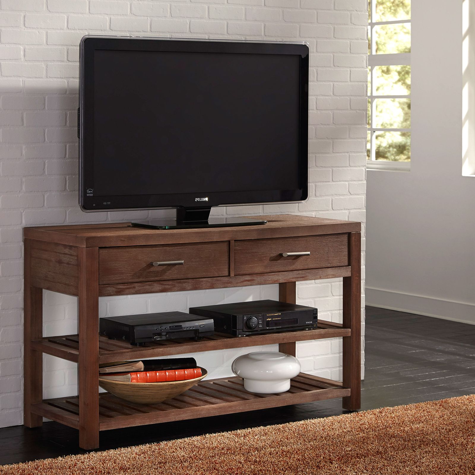 Home Styles Barnside Tv Media Stand – Aged Barnside – Tv With Petter Tv Media Stands (View 14 of 20)