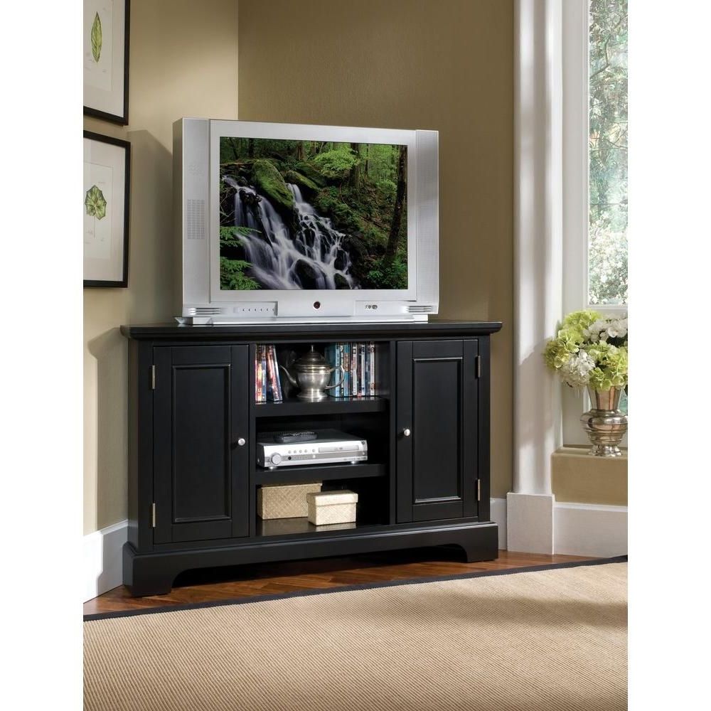 Home Styles Bedford Black Corner Tv Stand 5531 07 – The Regarding Corner Entertainment Tv Stands (Gallery 20 of 20)