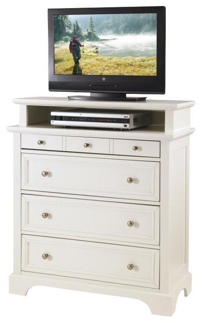 Home Styles Naples Tv Media Chest White Finish – Farmhouse Pertaining To Naples Corner Tv Stands (View 10 of 20)