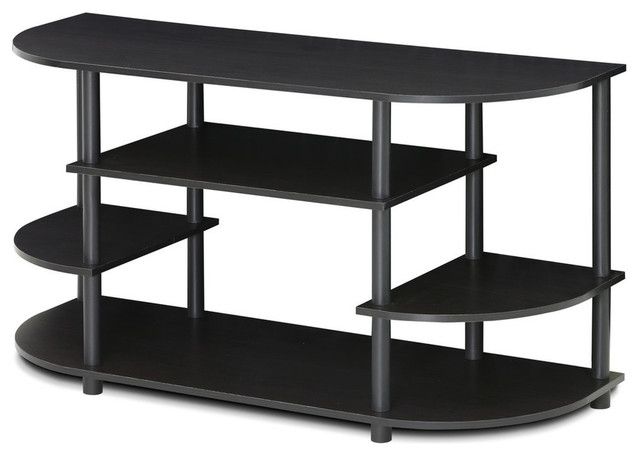 Jaya Simple Design Corner Tv Stand – Transitional Pertaining To Furinno Jaya Large Tv Stands With Storage Bin (Gallery 4 of 20)