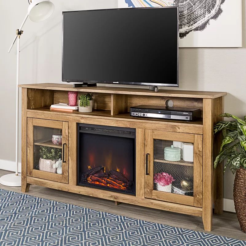 Kohn Tv Stand For Tvs Up To 65" With Fireplace Included Throughout Lorraine Tv Stands For Tvs Up To 60&quot; With Fireplace Included (View 3 of 20)