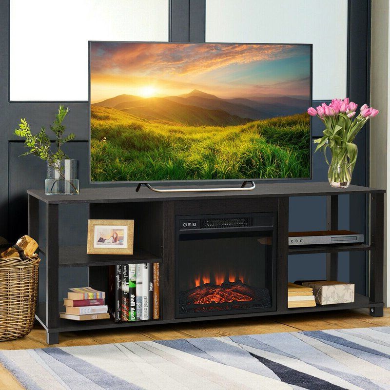 Latitude Run® Breshayla Tv Stand For Tvs Up To 65" With Inside Lorraine Tv Stands For Tvs Up To 60&quot; With Fireplace Included (View 8 of 20)