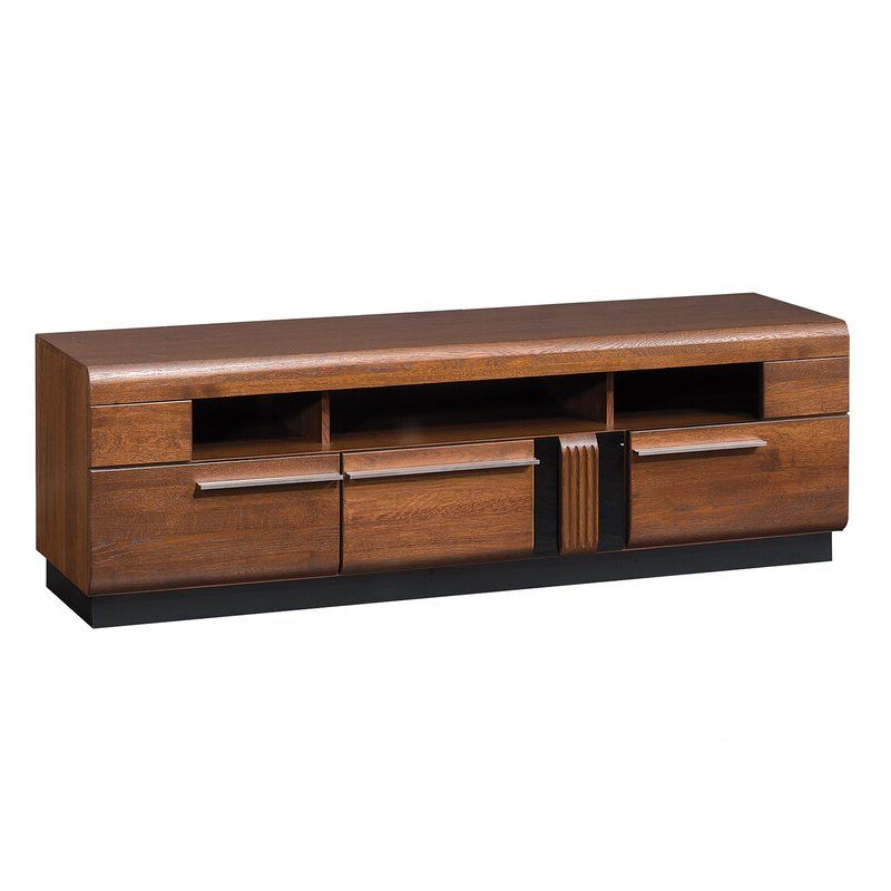 Latitude Run Catie Solid Wood Tv Stand For Tvs Up To 70 Regarding Miconia Solid Wood Tv Stands For Tvs Up To 70&quot; (Gallery 14 of 20)