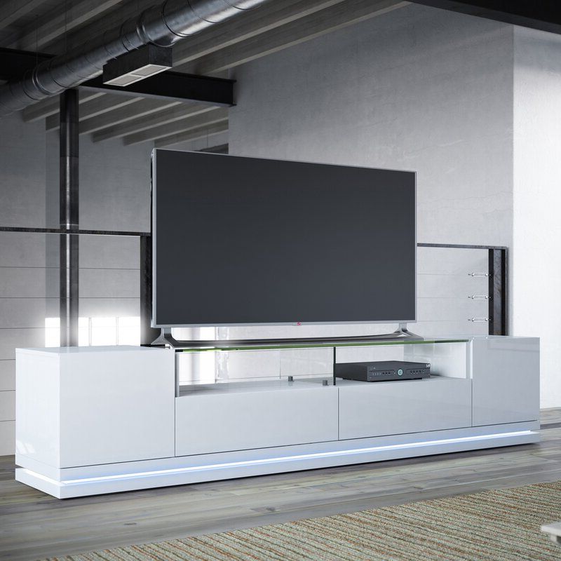 Latitude Run Lasker Tv Stand For Tvs Up To 88 Inches Intended For Ailiana Tv Stands For Tvs Up To 88&quot; (View 13 of 20)