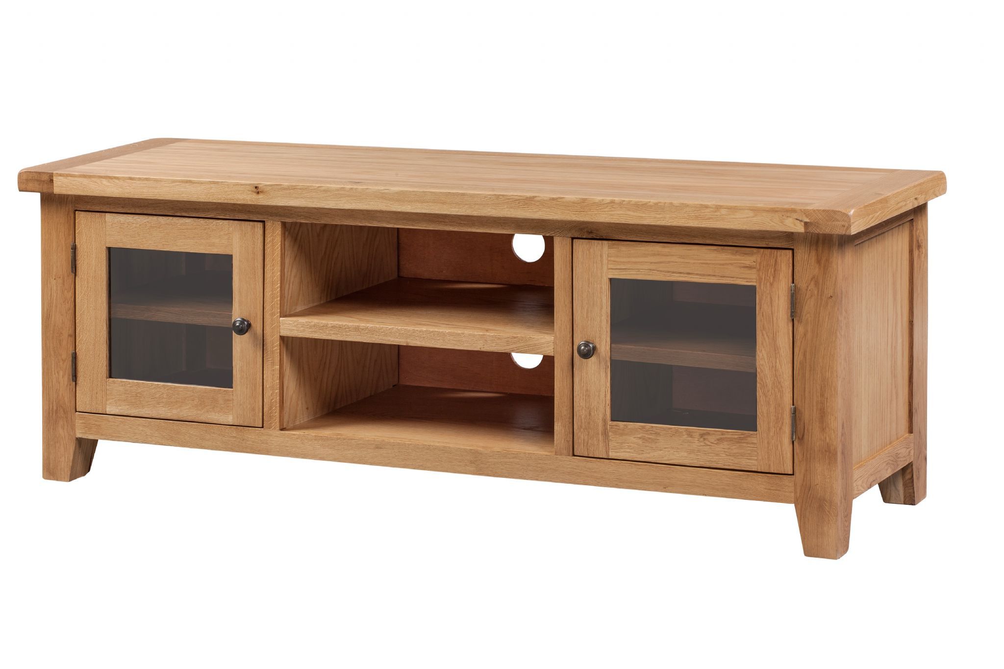 Loxley Oak Extra Large Tv Stand With Dillon Tv Stands Oak (Gallery 17 of 20)