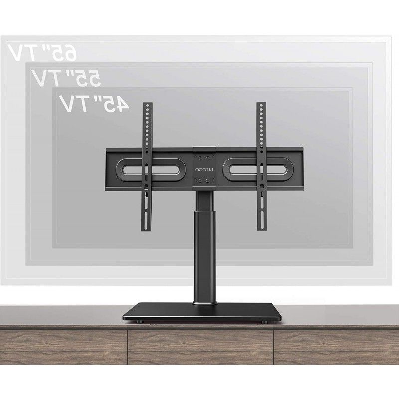 Lucgo Universal Tv Stand/base Tabletop Tv Stand With In Modern Black Universal Tabletop Tv Stands (View 9 of 20)