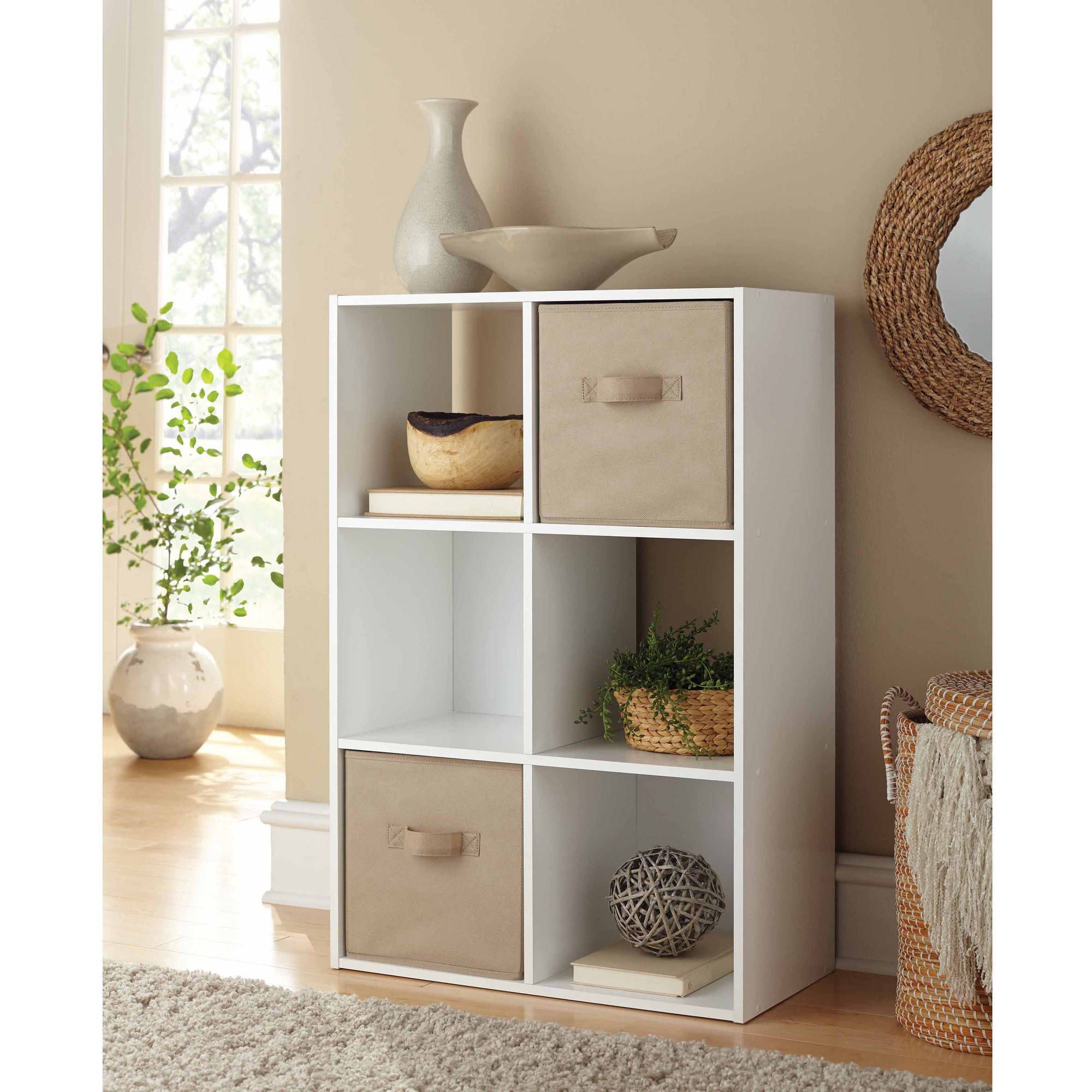 Mainstays 6 Cube Storage Organizer, Multiple Colors Pertaining To Mainstays Tv Stands For Tvs With Multiple Colors (Gallery 19 of 20)