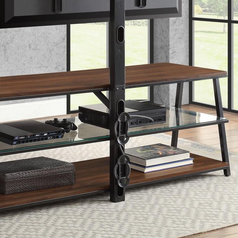 Mainstays Arris 3 In 1 Tv Stand For Televisions Up To 70 In Mainstays Arris 3 In 1 Tv Stands In Canyon Walnut Finish (Gallery 20 of 20)