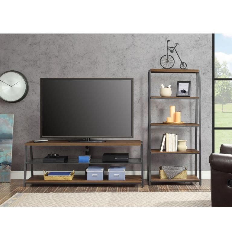 Mainstays Arris 3 In 1 Tv Stand For Televisions Up To 70 Pertaining To Mainstays Arris 3 In 1 Tv Stands In Canyon Walnut Finish (View 3 of 20)