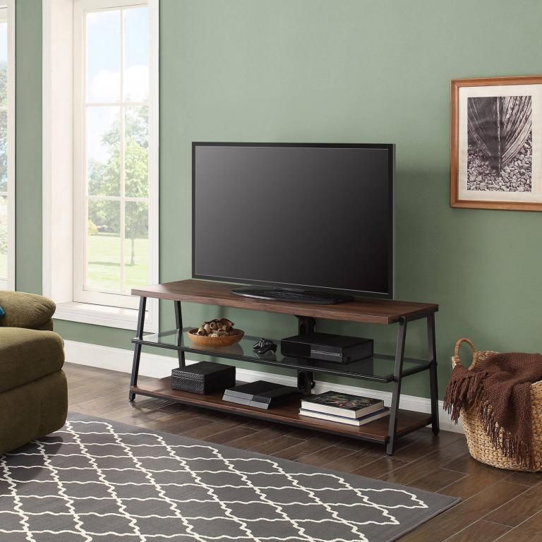 Mainstays Arris 3 In 1 Tv Stand For Televisions Up To 70 Regarding Mainstays Arris 3 In 1 Tv Stands In Canyon Walnut Finish (View 5 of 20)
