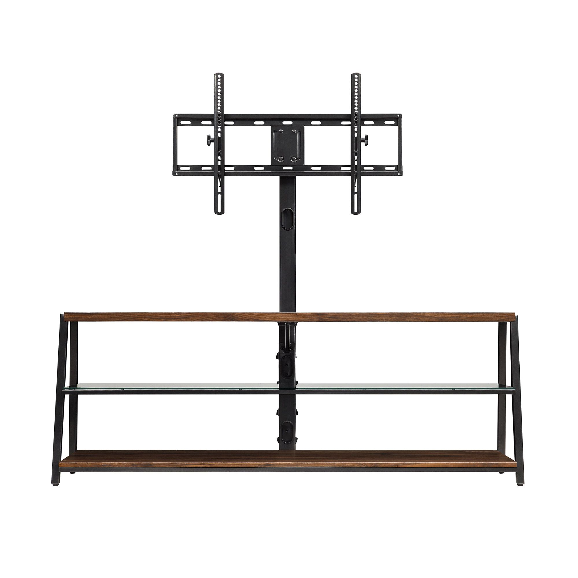 Mainstays Arris 3 In 1 Tv Stand For Televisions Up To 70 With Mainstays Arris 3 In 1 Tv Stands In Canyon Walnut Finish (View 7 of 20)