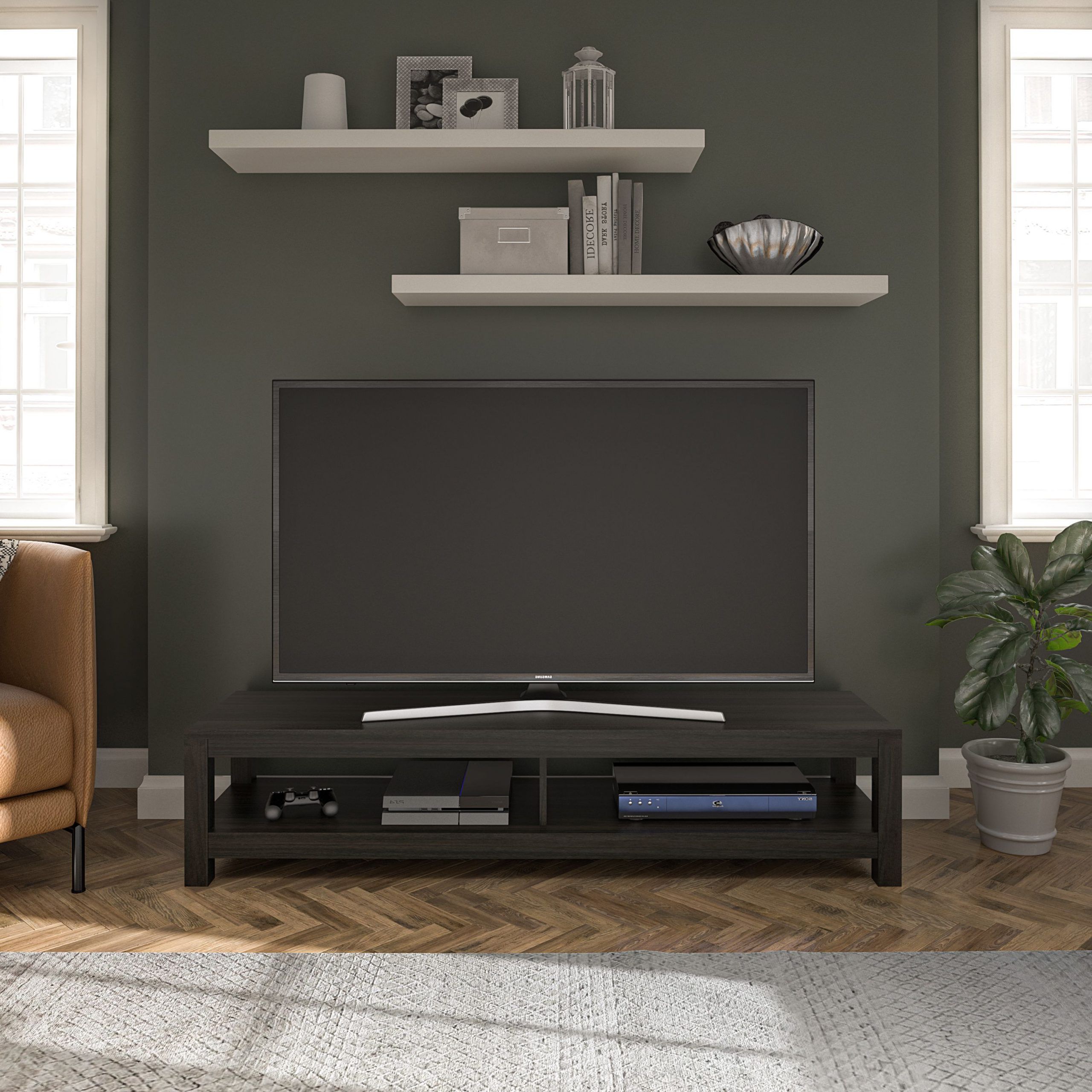 Mainstays Easy Assembly Tv Stand For Tv's Up To 65 For Karon Tv Stands For Tvs Up To 65" (View 2 of 20)