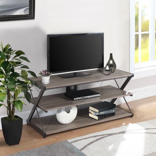 Mainstays Light Driftwood (brown) 48' Tv Stand | Driftwood Pertaining To Mainstays 3 Door Tv Stands Console In Multiple Colors (View 11 of 20)