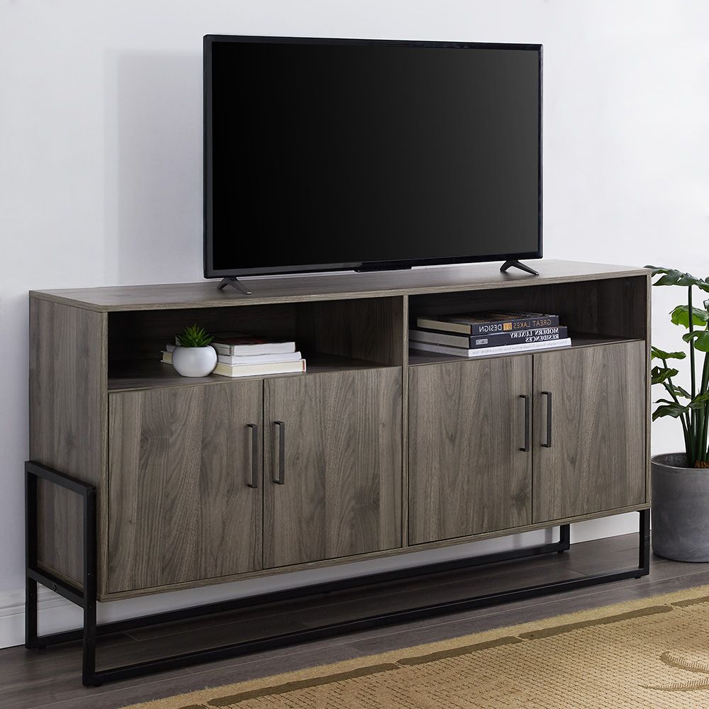 Manor Park 4 Door Sideboard Tv Stand For Tvs Up To 65 Regarding Tv Mount And Tv Stands For Tvs Up To 65&quot; (View 3 of 20)