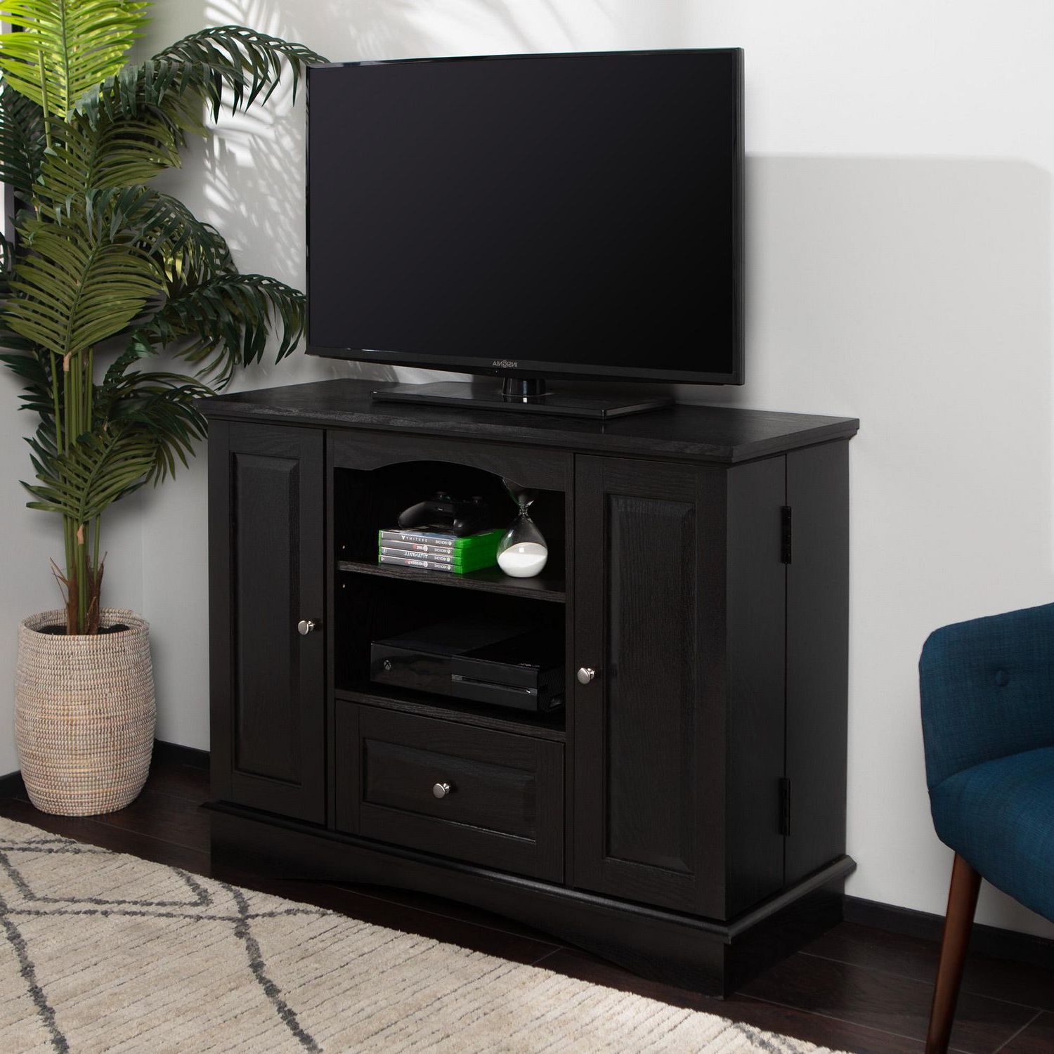 Manor Park Highboy Tv Stand And Media Storage For Tvs Up Pertaining To Antea Tv Stands For Tvs Up To 48" (View 3 of 20)