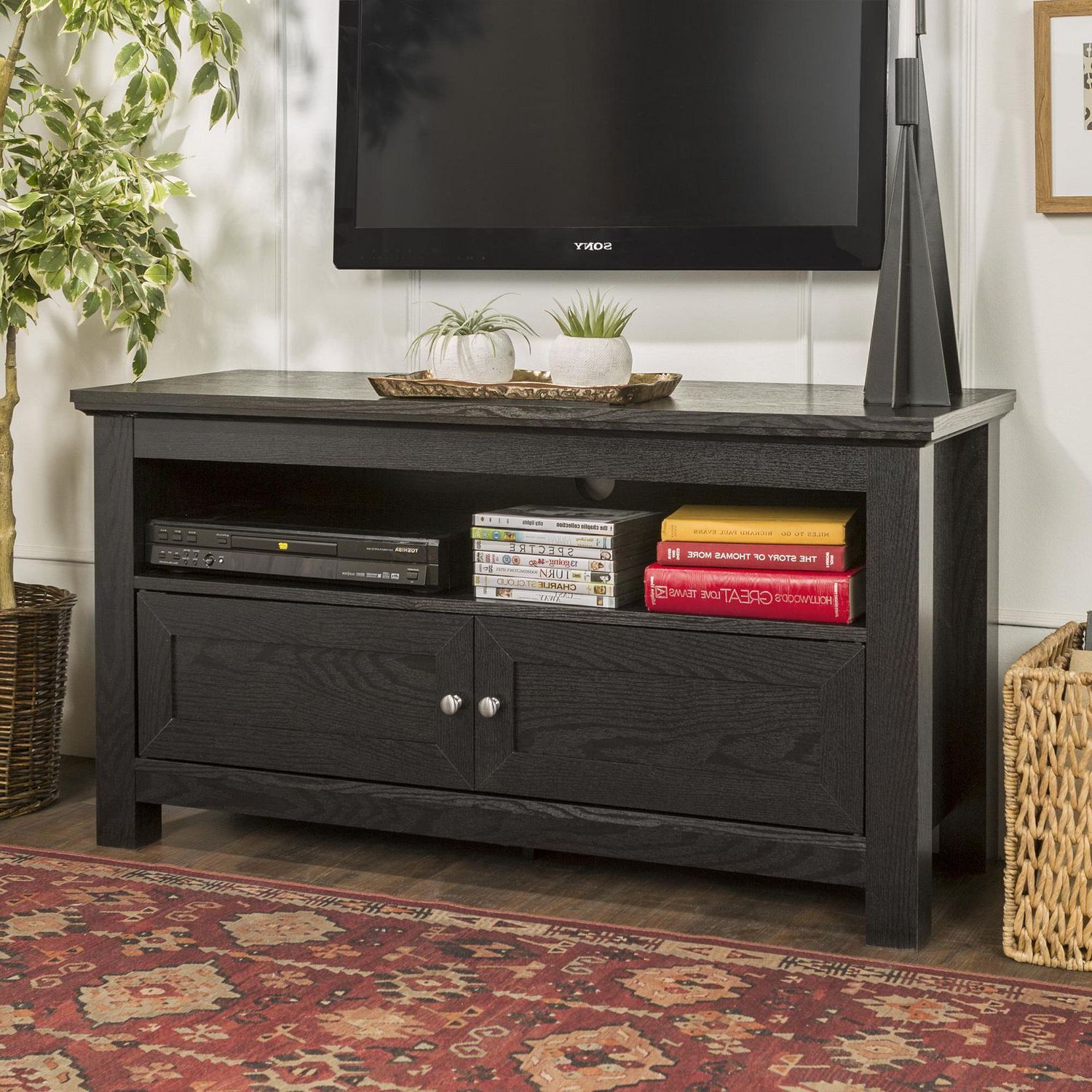 Manor Park Simple Rustic Tv Stand For Tv's Up To 48 With Regard To Urban Rustic Tv Stands (Gallery 2 of 20)