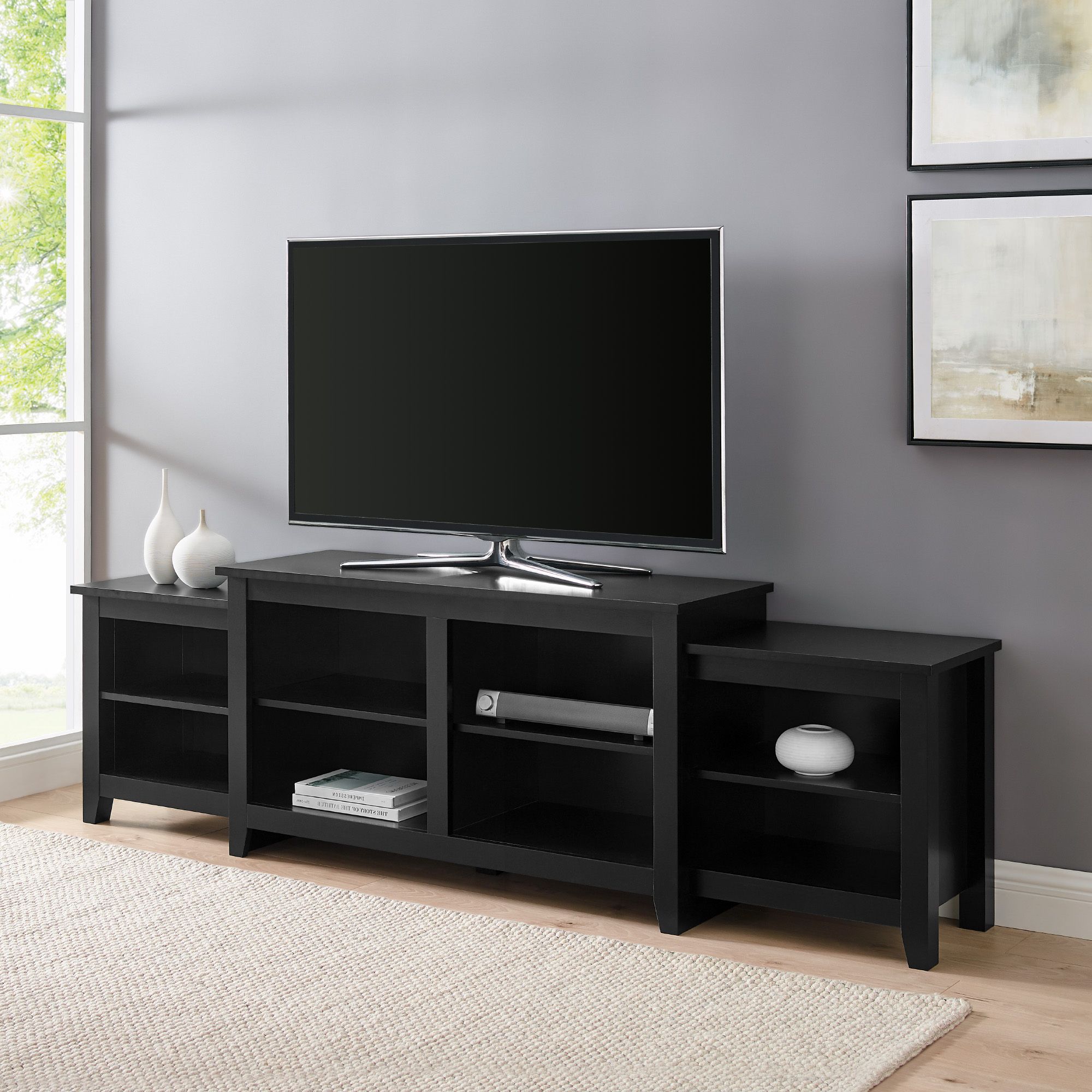 Manor Park Transitional Farmhouse Tv Stand For Tvs Up To With Ailiana Tv Stands For Tvs Up To 88" (Gallery 8 of 20)