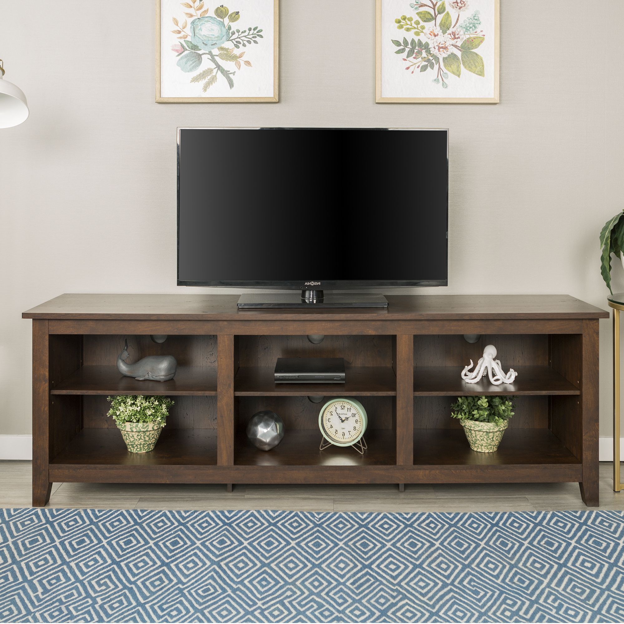 Manor Park Wood Tv Media Storage Stand For Tvs Up To 78 Pertaining To Petter Tv Media Stands (Gallery 1 of 20)