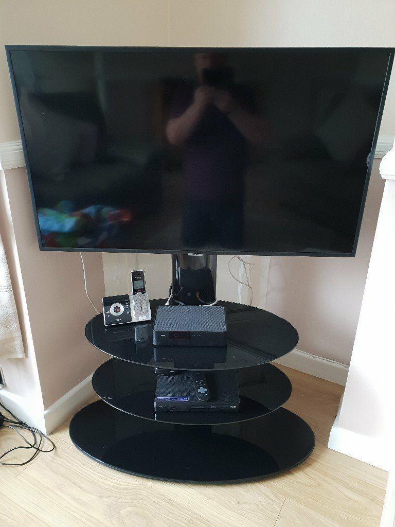 Modern Tv Stand With Black Glass Gloss Finish Shelves | In With Regard To Contemporary Black Tv Stands Corner Glass Shelf (View 17 of 20)