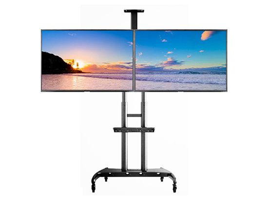 Modern Tv Trolley Stand Tv Cart For Conference System Blue With Easyfashion Modern Mobile Tv Stands Rolling Tv Cart For Flat Panel Tvs (Gallery 2 of 20)