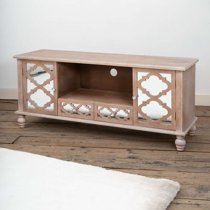 Montvert Mirrored Tv Stand Pertaining To Loren Mirrored Wide Tv Unit Stands (Gallery 6 of 20)
