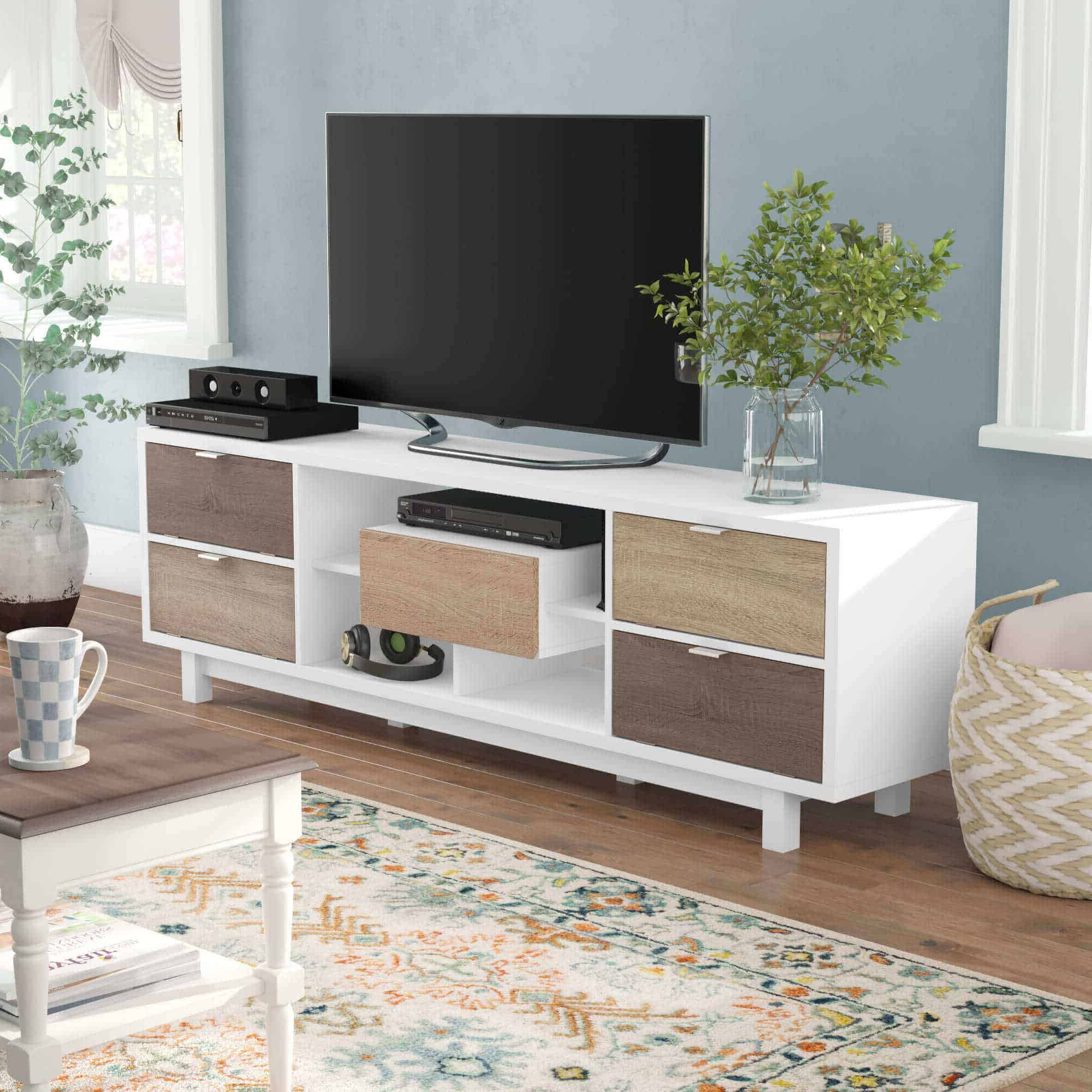 Featured Photo of 2024 Latest Modern Black Tabletop Tv Stands