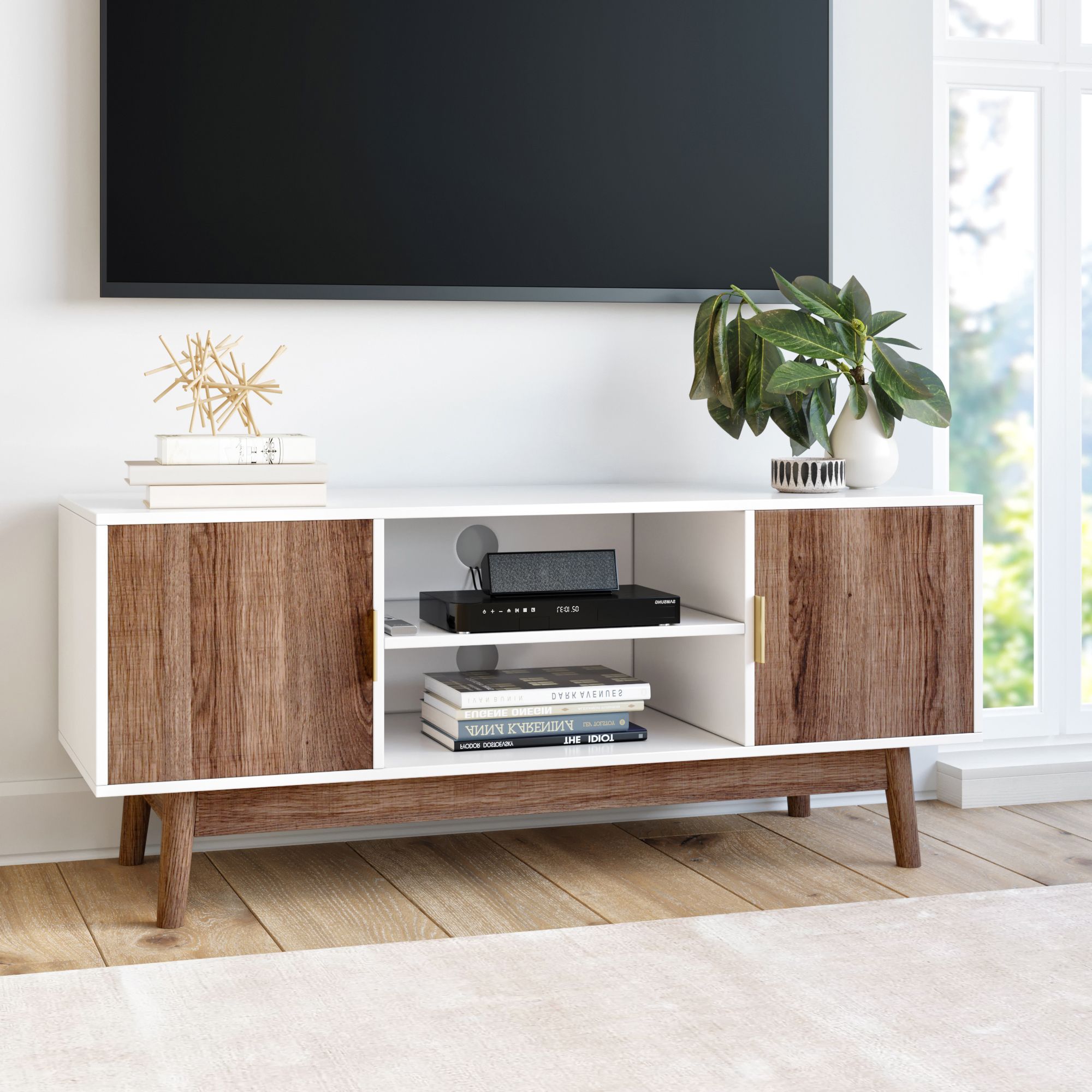 Nathan James Wesley Scandinavian Tv Stand Media Console With Petter Tv Media Stands (Gallery 4 of 20)