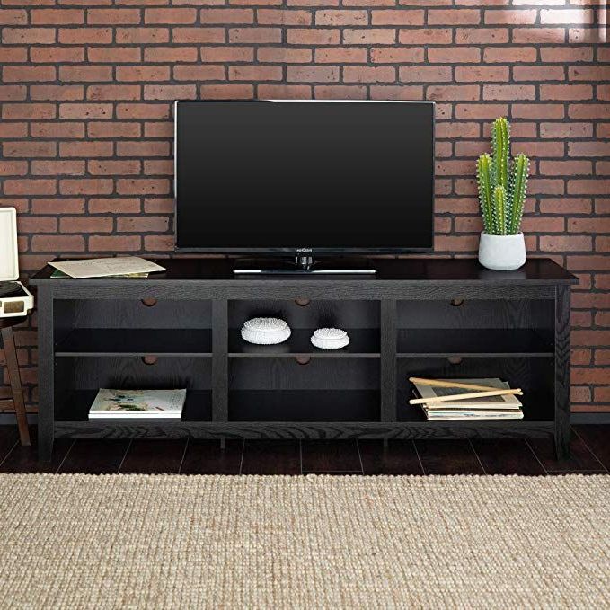 New 70 Inch Wide Black Television Stand Review | Black Tv Pertaining To Deco Wide Tv Stands (View 6 of 20)