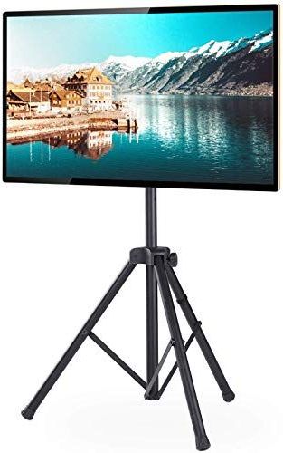 New Rfiver Portable Tripod Tv Display Floor Stand Swivel With Regard To Rfiver Modern Black Floor Tv Stands (View 6 of 20)