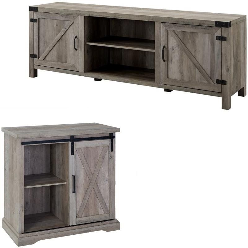 Oak Tv Stands For Flat Screens, Oak Tv Stand | Cymax Regarding Martin Svensson Home Barn Door Tv Stands In Multiple Finishes (Gallery 2 of 20)