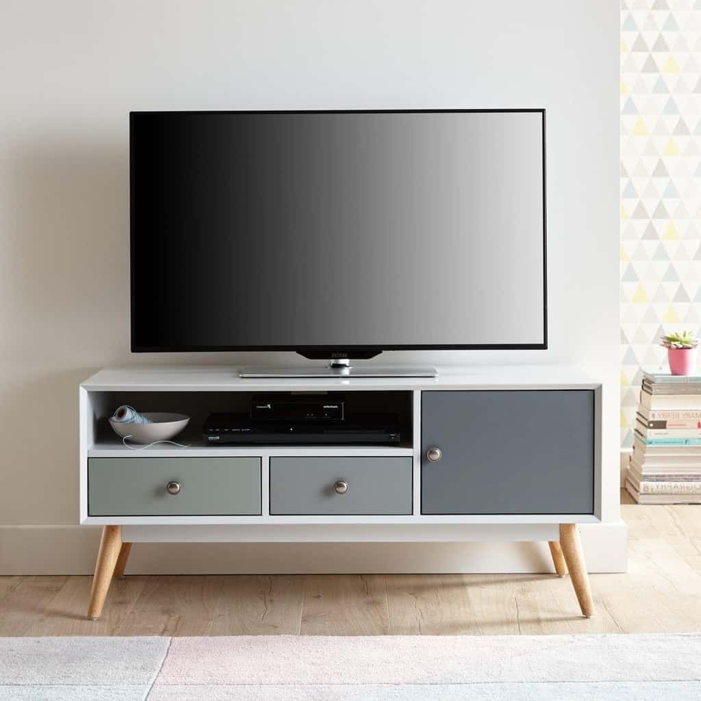 Orla Retro Tv Units – The Furniture Co Within Scandi 2 Drawer Grey Tv Media Unit Stands (View 18 of 20)