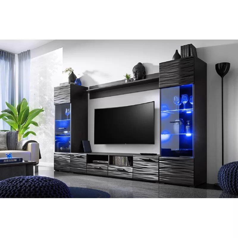 Orren Ellis Priebe Modica Modern Entertainment Center For For Ezlynn Floating Tv Stands For Tvs Up To 75&quot; (View 18 of 20)
