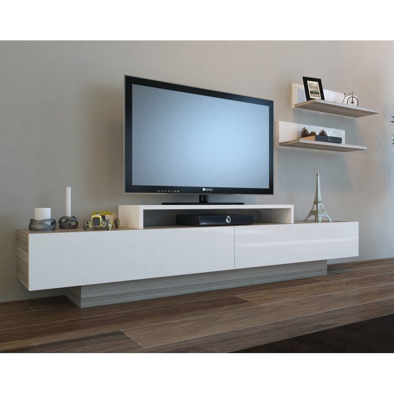 Orren Ellis Pritts Tv Stand For Tvs Up To 78" & Reviews In Olinda Tv Stands For Tvs Up To 65&quot; (View 17 of 20)