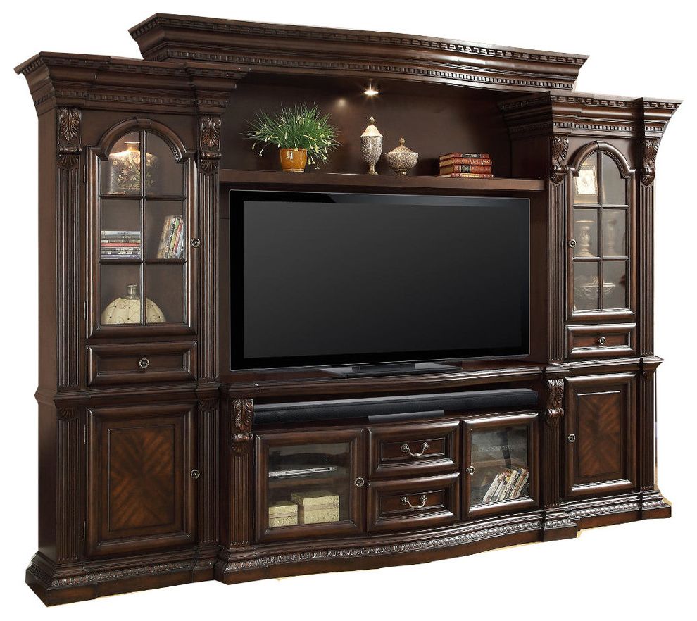 Parker House Bella 4 Piece Estate Wall, Vintage Sienna With Bella Tv Stands (Gallery 9 of 20)