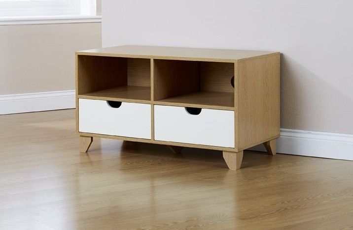 Pin On Tv Stands Throughout Scandi 2 Drawer Grey Tv Media Unit Stands (Gallery 7 of 20)