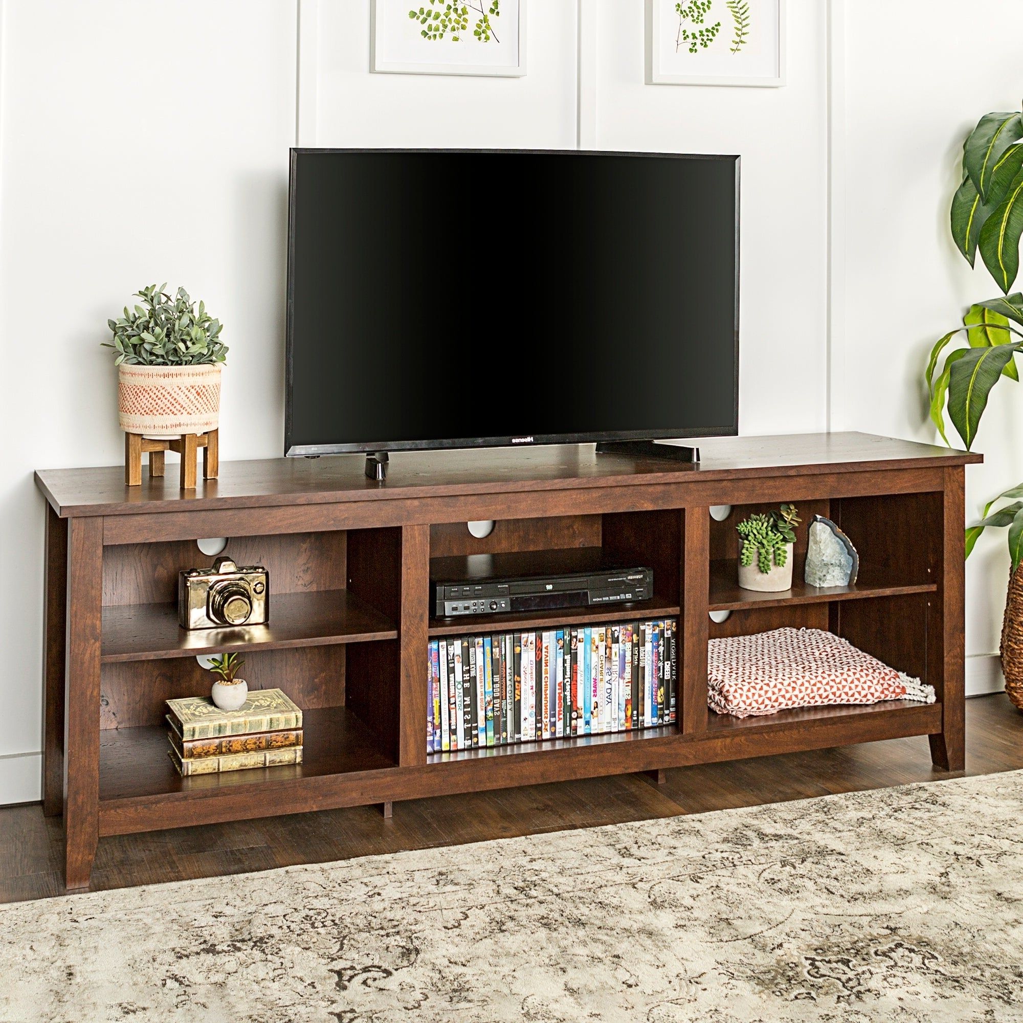 Porch & Den Dexter 70 Inch Wood Media Tv Stand – 70 X 16 X With Petter Tv Media Stands (View 8 of 20)