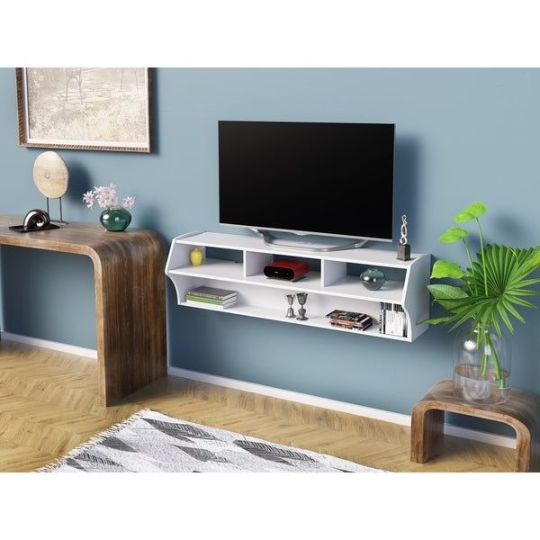 Prepac Altus Plus 58" Floating Tv Stand – 58.25" W X 16.75 Pertaining To Ezlynn Floating Tv Stands For Tvs Up To 75&quot; (Gallery 14 of 20)